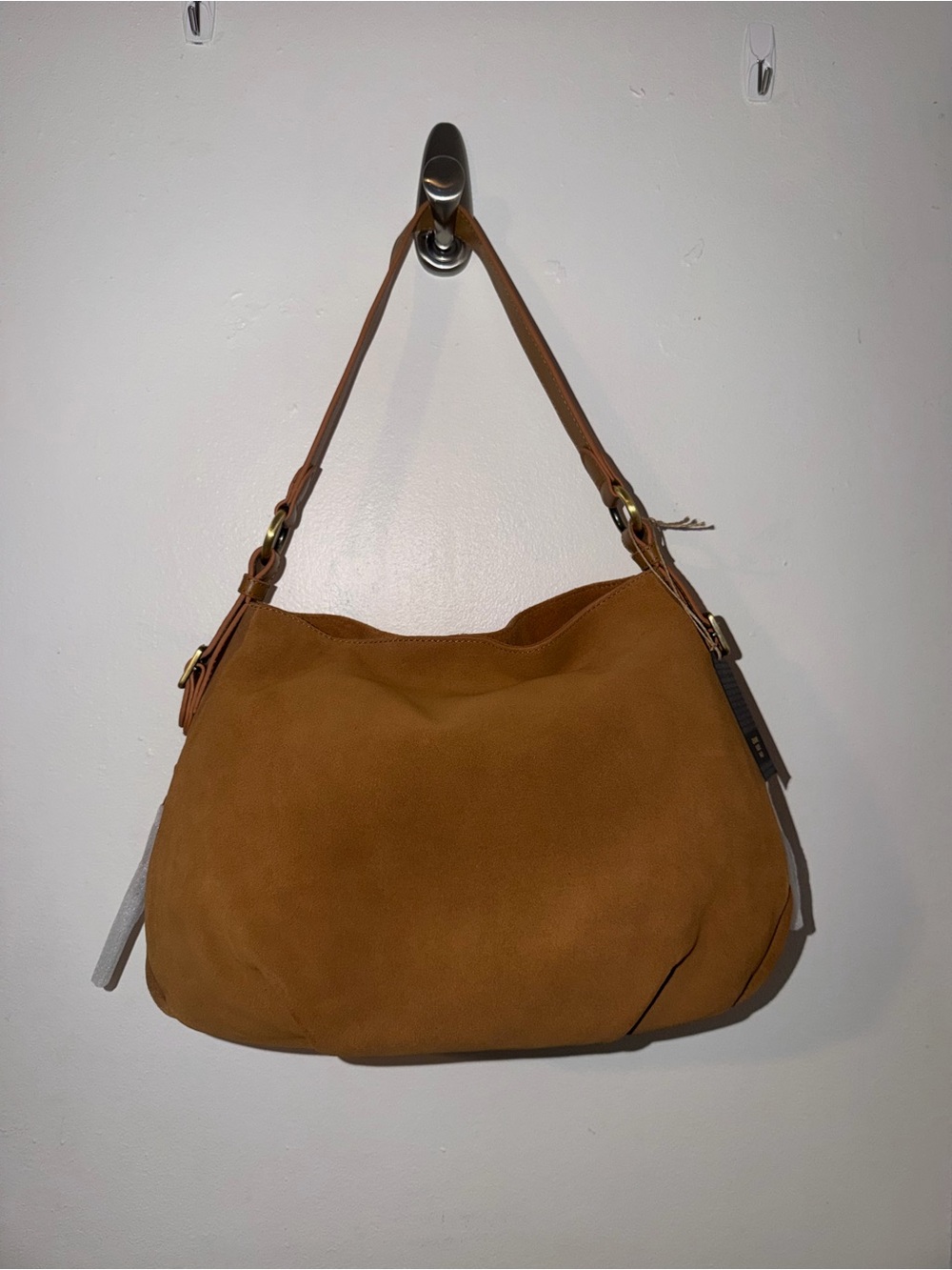 New With Tags Genuine Suede Hobo Shoulder Bag